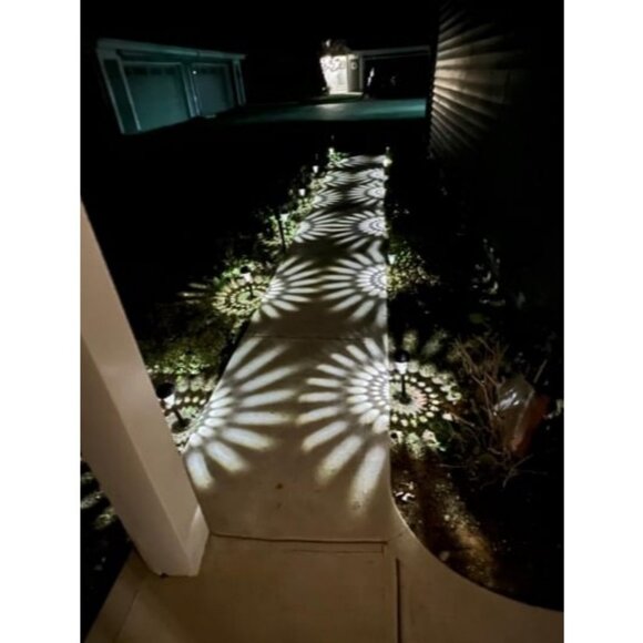 Solar Pathway Lights 8 Pack, Outdoor Solar Yard Lights, RGB Color Changing+Warm - Picture 2 of 2